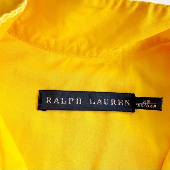 Ralph Lauren Oversized Trapeze Blouse with Balloon Sleeves in Sunny Yellow XS - Picture 3 of 7